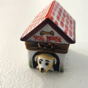 Limoges Dog House Trinket Box